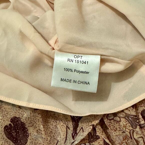 NWT OPT Degage Floral Boho Long Sleeve Dress Medium - Picture 12 of 15